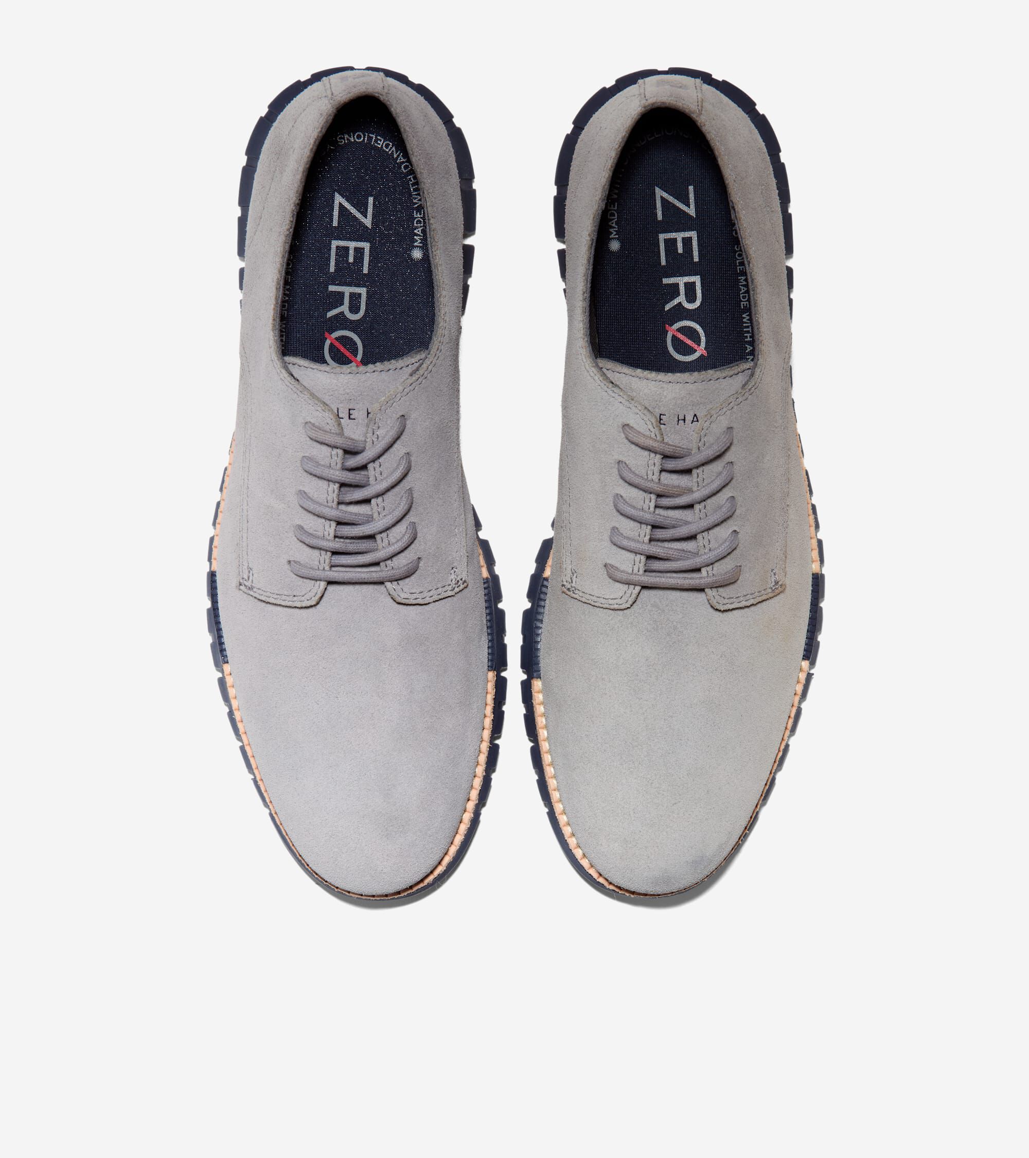 Men's ZERØGRAND Remastered Plain Toe Oxfords in Gray | Cole Haan